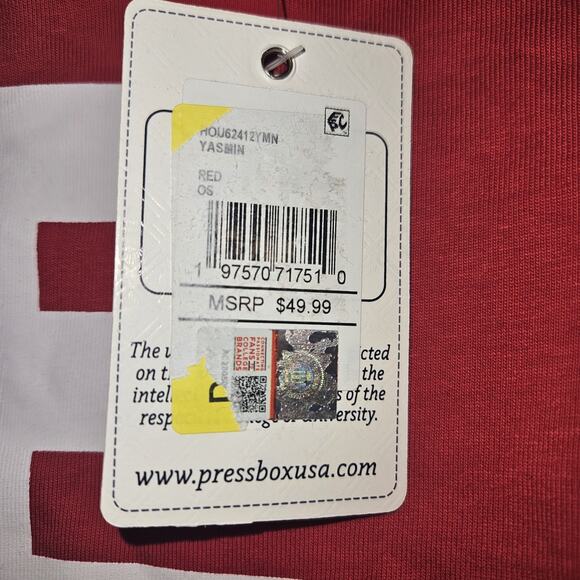 NWT Press Box Houston Cougars GAMEDAY Men's Long Sleeve Shirt Men's Your Size - Picture 10 of 11